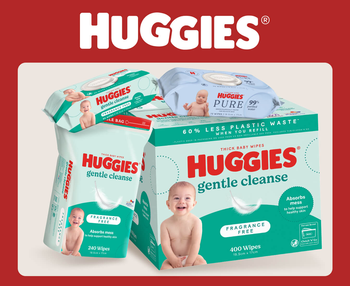 Huggies NZ - Wipes PLP - Hero Image