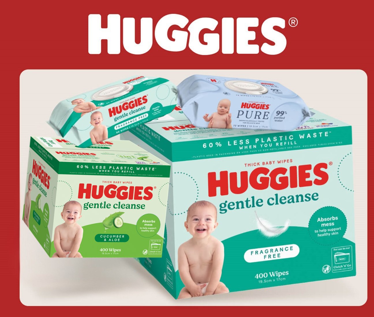 Huggies NZ - Wipes PLP - Hero Image