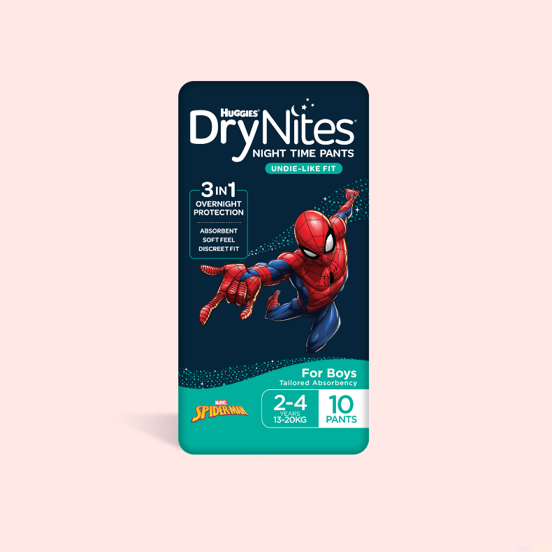 DryNites Night Time Pants for Boys 24 Years 1320kg 10 Count