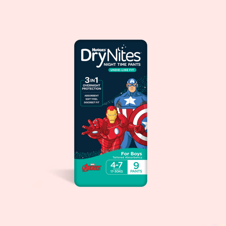 DryNites Night Time Pants for Boys 47 Years 1730kg 8 Pack