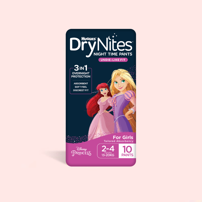 DryNites Night Time Pants for Girls 24 Years 1320kg 10 Count