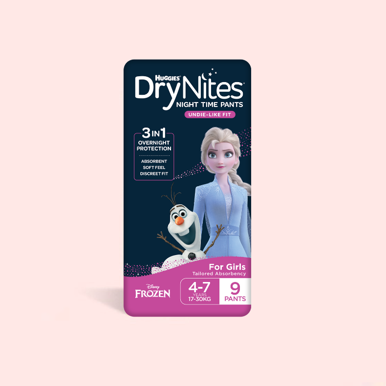 DryNites Night Time Pants for Girls 47 Years 1730kg 9 Count